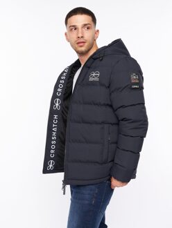 crosshatch Heren Pitsburg Jacket (Marine) Navy