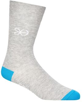 crosshatch Heren Posical Logo Crew Sokken (Set van 5) (Grijs/Multikleurig) - One Size