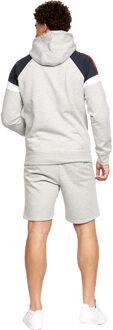 crosshatch Heren Reginald Hoodie en Shorts Set (Grijze Mergel) Grijs