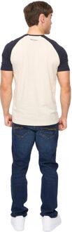 crosshatch Heren Remison T-Shirt (Navy/Off White) - maat L