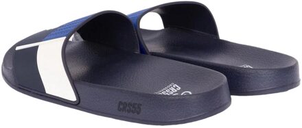 crosshatch Heren Rentrays Sliders (NAVY/BLAUW)