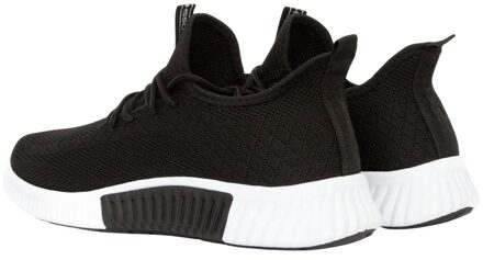 crosshatch Heren Rideout Trainers (Zwart, Wit) - maat EU 47.5 / UK 12