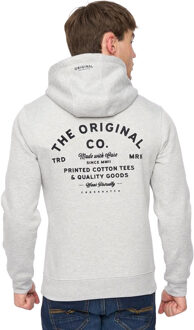 crosshatch Heren Shoptown Hoodie (Grijs Marl)