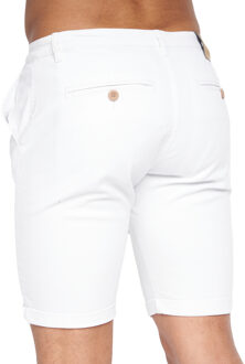 crosshatch Heren Sinwood Chino Shorts (Wit)