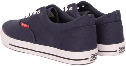 crosshatch Heren Skywalk Canvas Trainers (Marine) - maat EU 44.5 / UK 10 Navy