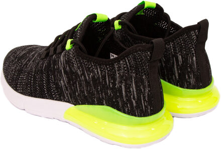 crosshatch Heren Smitlay MVE Trainers (Zwart/Groen) - maat EU 42 / UK 8