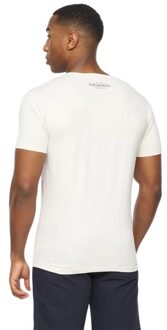 crosshatch Heren Solari T-Shirt (Off White) Gebroken wit - L