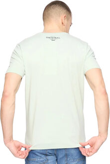 crosshatch Heren Squarebox T-Shirt (Mint)