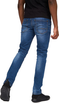 crosshatch Heren Svelte Stretch Jeans (Stone Wash) Navy/blauw - 38W/32L