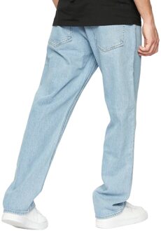 crosshatch Heren Tillman Stone Wash Baggy Jeans (Licht) Middelblauw - 34 Kort