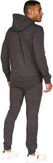 crosshatch Heren Traymax Oversized Hoodie (Pack of 2) (Rood/Charcoal)