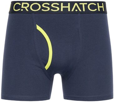 crosshatch Heren Trioglow Boxershorts (Set van 3) (Marine) Navy