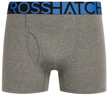 crosshatch Heren Typan Boxershorts (Pack of 3) (Blauw)