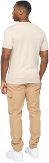 crosshatch Heren Utilate T-Shirt (Licht Steen) Kaki