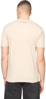 crosshatch Heren Wenfore T-Shirt (Licht Steen) Kaki