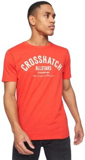 crosshatch Heren Weymouth T-Shirt (5-pack) (Veelkleurig) Geel/wit