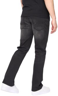 crosshatch Heren Winsbury Bootcut Jeans (Zwart) - 36 Normaal