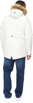 crosshatch Mannen Parkmoore MVE Parka (Putty) Crème