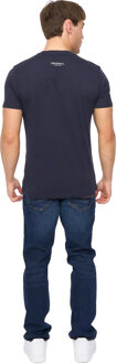 crosshatch Mannen Shoptown T-Shirt (Marineblauw) Navy - L
