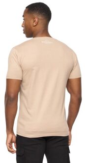 crosshatch Mannen Wilsby T-Shirt (Stone) Steen - XL