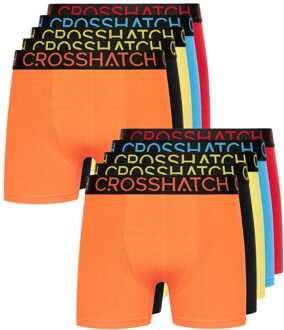 crosshatch Men's Crosshatch 12 Pack of Highlighter Boxers in Multi colour - maat Veelkleurig