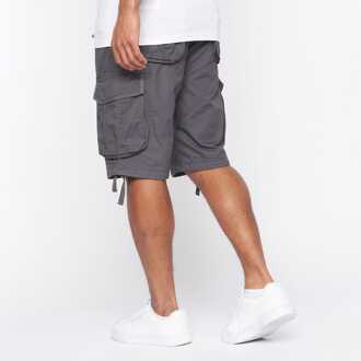 crosshatch Men's Crosshatch Jamstar Cargo Shorts in Charcoal Houtskool - 34 inch