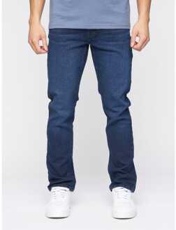 crosshatch Men's Crosshatch Malcom Slim-Fit Jeans in Blue Blauw - 34W/30L