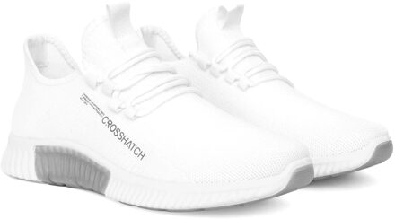 crosshatch Men's Crosshatch Nimbus Trainers in White - maat Wit
