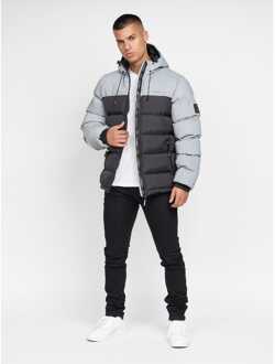 crosshatch Men's Crosshatch Rothman Reflective Jacket in Black Zwart