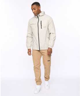 crosshatch Men's Crosshatch Utilate Jacket in Stone - maat XL Steen