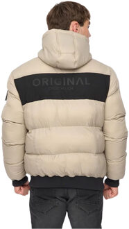 crosshatch Staylike heren jas (Steen) - maat S