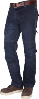 crosshatch Toolbox Multinorm Werkspijkerbroek Denim Blauw - W46/L32