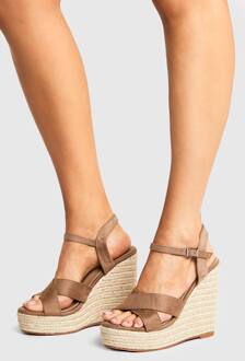 Crossover 2-Delige Wiggen, Taupe - 40