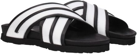 Crossover Band Sandalen Zwart