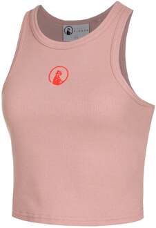 Crossroad Ribbed Tanktop Dames-Oud Roze,Rood - XXL
