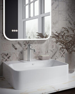 Crosswater 3ONE6 Wastafelkraan - 14.7cm - opbouw - RVS - geborsteld RVS TS110DNS RVS geborsteld