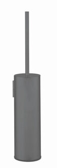 Crosswater 3ONE6 Wc Borstelhouder - 8.2x8.2x43.4cm - slate (gunmetal) TS025ST Slate geborsteld (antraciet)