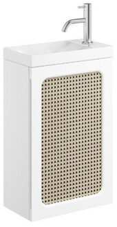 Crosswater Alo fonteinset - 40x22cm - wit rotan AL4000FWR White &