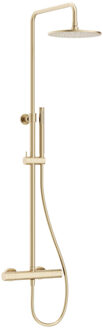Crosswater Central thermostatische regendouche met staafhanddouche messing geborsteld RM531WF Messing geborsteld (goud)