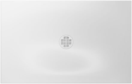 Crosswater Creo douchebak - 160x90x2.5cm - rechthoek - wit CRR900X1600W Wit glans