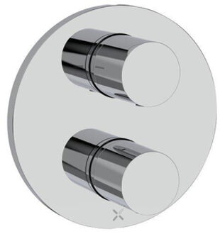 Crosswater Crossbox Lazo douchekraan - geschikt voor 1 functie - thermostatisch - chroom LACB1000LBPC