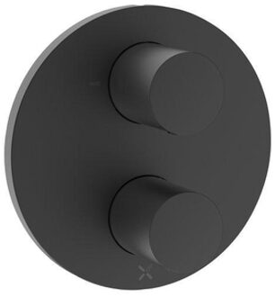 Crosswater Crossbox Lazo douchekraan - geschikt voor 1 functie - thermostatisch - mat zwart LACB1000LBPM Zwart mat gecoat