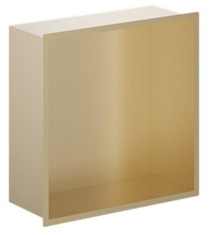 Crosswater Douche Nis - 30.5x30.5cm - Geborsteld messing NI305305F Messing geborsteld (goud)