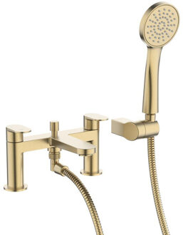 Crosswater Drift Bad-Douche kraan - mengkraan - geborsteld messing DR422DF Messing geborsteld gecoat (goud)