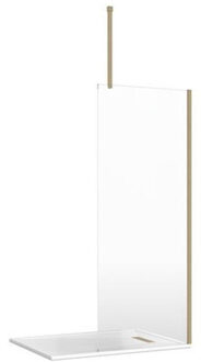 Crosswater Gallery 8 Zijwand - 199.7x135.5cm - 8mm - helder glas - zonder profiel en stabilisatiestang GR140008CF