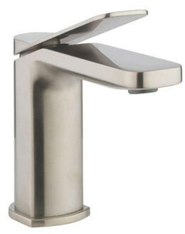 Crosswater Glide II Wastafelkraan opbouw - laag - hendel - geborsteld RVS GD110DNV RVS geborsteld