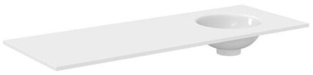 Crosswater Infinity Wastafel inbouw - 120cm - wasbak rechts - polar white IF1200SPW_RH Polar White (Wit)