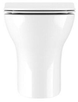 Crosswater KAI Back To Wall toilet inclusief afvoerbocht 35.5x54x40cm keramiek wit KL6007CW