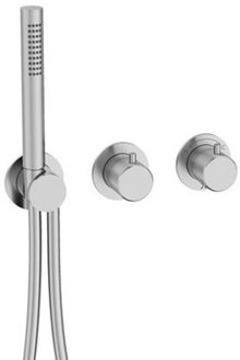 Crosswater Module 3ONE6 2 Bedieningspaneelset met handdouche roestvrij staal TSMOD1701TRIMS RVS