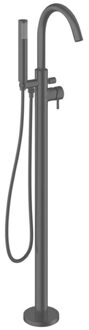 Crosswater MPRO Badkraan - vrijstaand - met staafhanddouche - slate (gunmetal) PRO416FT Slate (Antraciet)